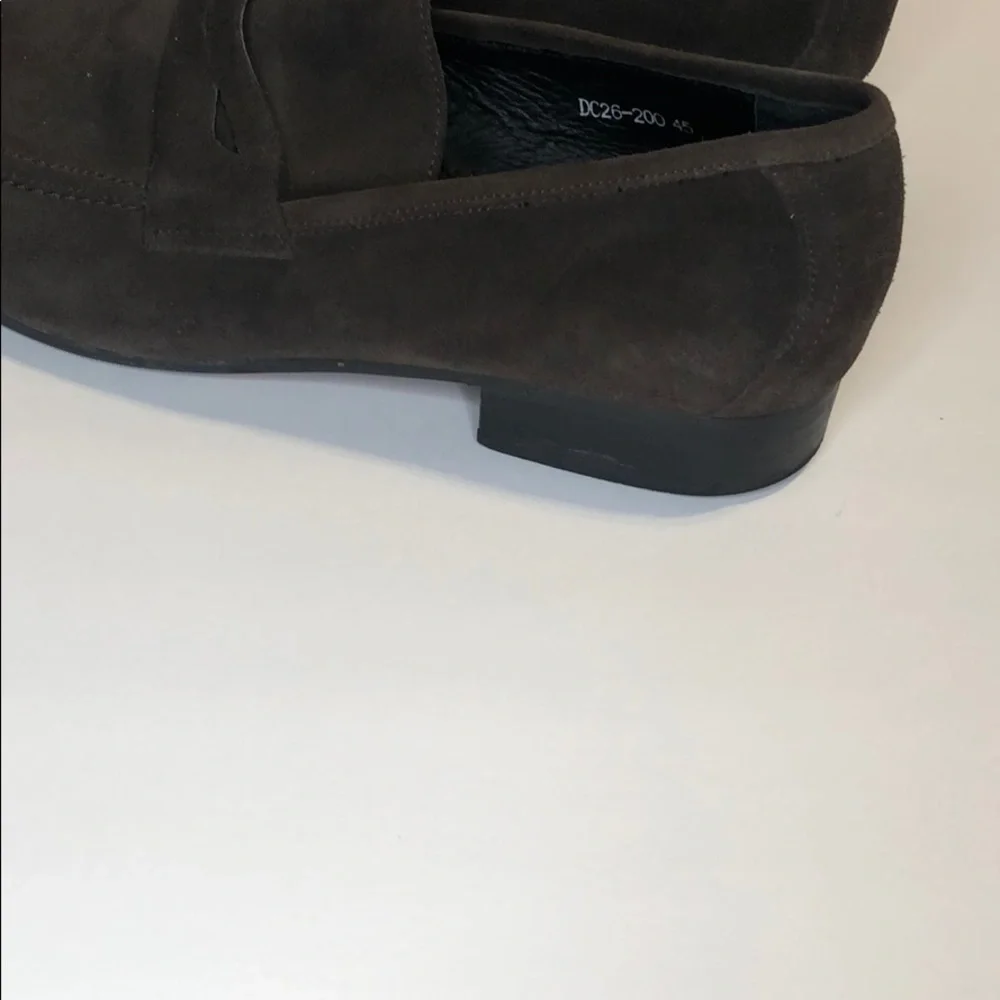 Gucci Men's Brown Suede Loafers